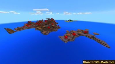 Epic Island with Mushrooms Minecraft PE Seed