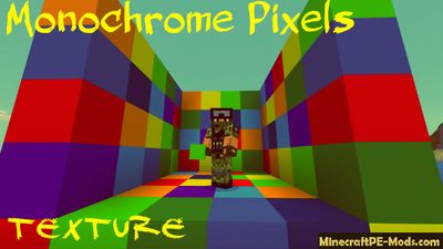 Monochrome Pixels Minecraft PE Texture Pack 1.2.0, 1.1.5, 1.1.4