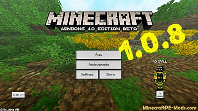 Minecraft Pocket Edition 1.0.8 download versão Oficial. 