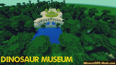 Dinosaur Museum Minecraft PE Map iOS, Android 1.9.0.3, 1.8 