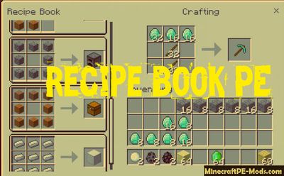 Recipe Book PE Minecraft PE Mod 1.2.0, 1.1.5, 1.1.4, 1.1.0