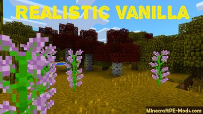 Realistic Vanilla MCPE Texture Pack 1.2.0, 1.1.5, 1.1.4, 1.1.0