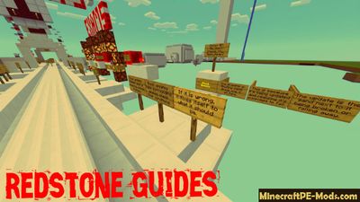 List Of Redstone Guides Minecraft PE Map