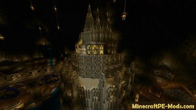 City in Cave Minecraft PE Map