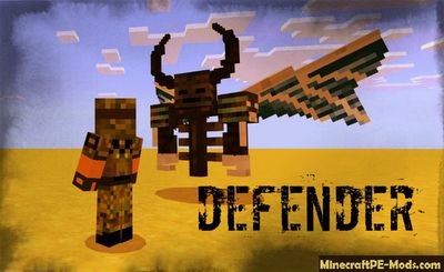 Defender of the Herobrine MCPE Mod 1.2.0, 1.1.5, 1.1.4, 1.1.0