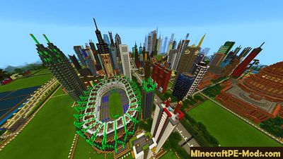 Adventure in Megalopolis Minecraft PE Map