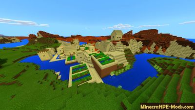 Village with Treasure Chest MCPE Seed