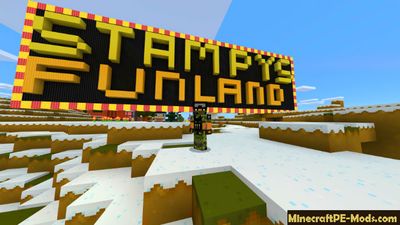 Map By Stampylonghead MCPE 1.1.0, 1.0.8, 1.0.7, 1.0.6, 1.0.5