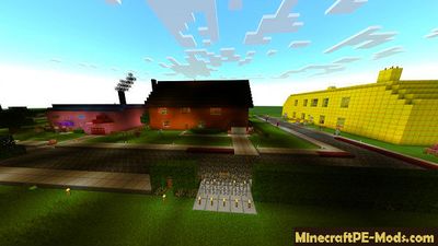 Adventure in Springfield Minecraft PE Map