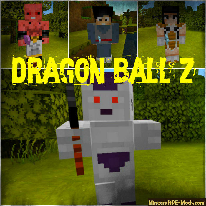 Dragon Ball Z Mobs Weapons Spells Mcpe Mod 1 17 0 1 16 221 Download