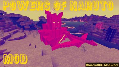 Powers of Naruto Minecraft PE Mod / Addon 1.2.2, 1.2.1, 1.2.0