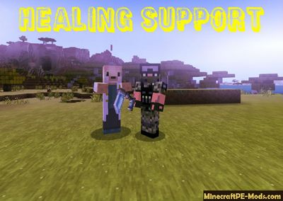 Healing Support Minecraft PE Mod 1.2.0, 1.1.5, 1.1.4, 1.1.0