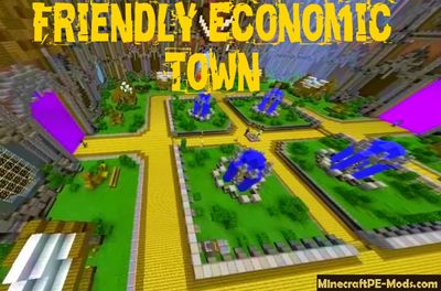 Friendly Economic Town Minecraft PE Server