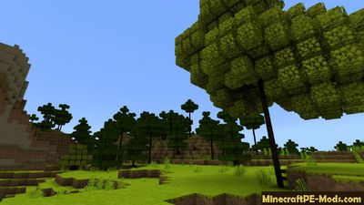 Realistic Trees Minecraft PE Mod 1.2.0, 1.1.5, 1.1.4