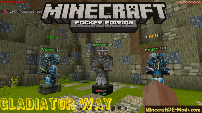 Ip Gladiator Way Of Pvp Minecraft Pe Server 1 17 0 1 16 221