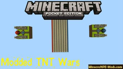 Modded TNT Wars Minecraft PE Bedrock Engine Map