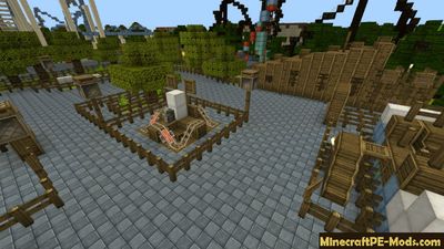 A Large Amusement Park Minecraft PE Map