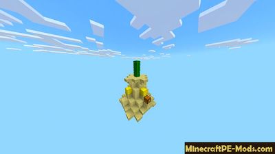 5 flying Islands Minecraft PE Map