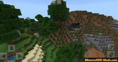 Mountain Oasis Minecraft PE Bedrock Engine Seed