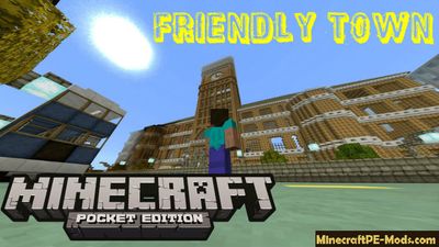 Friendly Town Minecraft PE Bedrock Edition Server