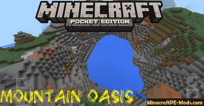 Mountain Oasis Minecraft PE Bedrock Engine Seed