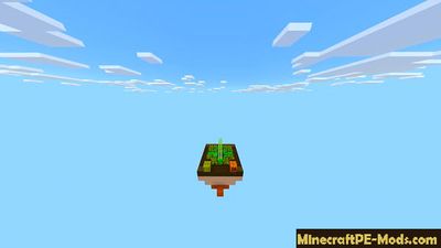 5 flying Islands Minecraft PE Map