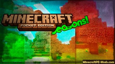 Fall, Winter, Spring & Summer in MCPE Mod 1.2.1, 1.2.0., 1.1.5