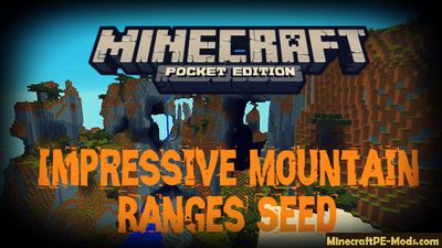 Impressive Mountain Ranges Minecraft PE Bedrock Seed