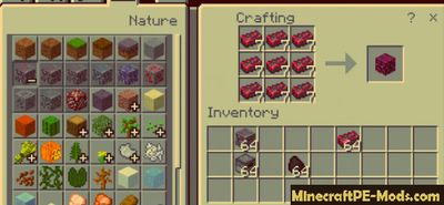 TerraCraft: New Mobs, Weapons & Items Minecraft PE Mod 1.2.0