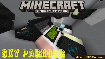 Sky Parkour New Type Minecraft PE Bedrock Map
