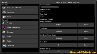 Night Mode GUI HUD Minecraft PE Texture Pack 1.2.0, 1.1.5, 1.1.0
