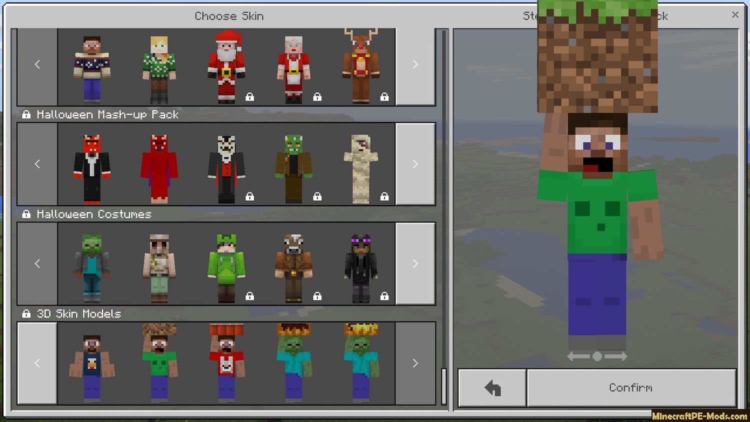 Funny Block Skin Pack Minecraft PE 1.20.15, 1.19.83