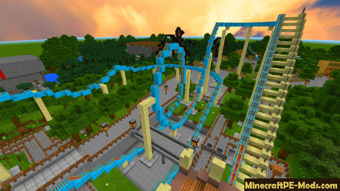 Biggest Amusement Park Minecraft PE Map 1.9.0.3, 1.8.1, 1 