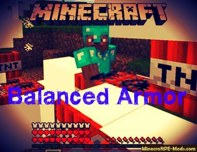 Balanced Armor Minecraft PE Bedrock Mod / Addon 1.2.5, 1.2.3
