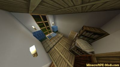 Cozy 3-Storey House Minecraft PE Bedrock Map