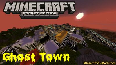 Ghost Town Minecraft PE Bedrock Edition Map