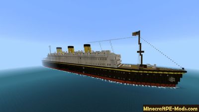 Ship in the Ocean Minecraft PE Map