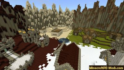 Random PvP Arena Minecraft PE Bedrock Map