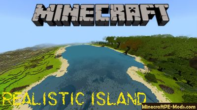 Gigantic Realistic Island Minecraft PE Bedrock Map