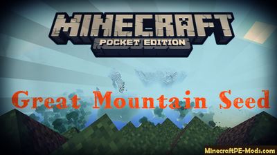 Great Mountain Minecraft PE Bedrock Seed
