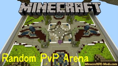Random PvP Arena Minecraft PE Bedrock Map