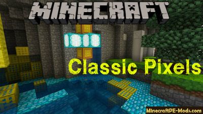 Classic Pixels Minecraft PE Bedrock Texture Pack 1.2.5, 1.2.3