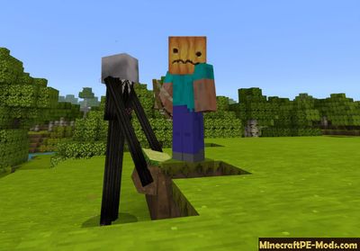 New Friendly Enderman Minecraft PE Mod 1.2.2, 1.2.1, 1.2.0