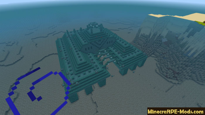 Underwater Ruins - Update Aquatic Minecraft PE Map 1.11, 1 
