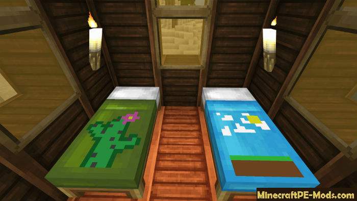 Enhanced Fancy Beds Minecraft Bedrock, How To Make Custom Beds In Minecraft Pe