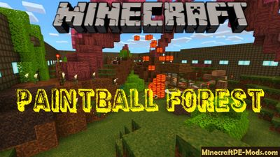 Paintball Forest Minecraft PE Bedrock Map