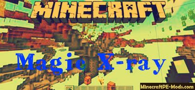 Magic X-ray Minecraft PE Bedrock Mod 1.2.8, 1.2.7