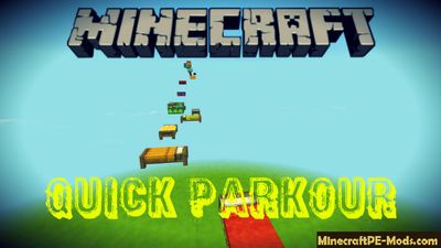 Quick Parkour Minecraft PE Bedrock Map