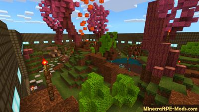 Paintball Forest Minecraft PE Bedrock Map