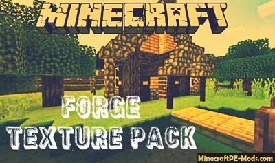 Forge Minecraft PE Bedrock Texture Pack 1.2.8, 1.2.7